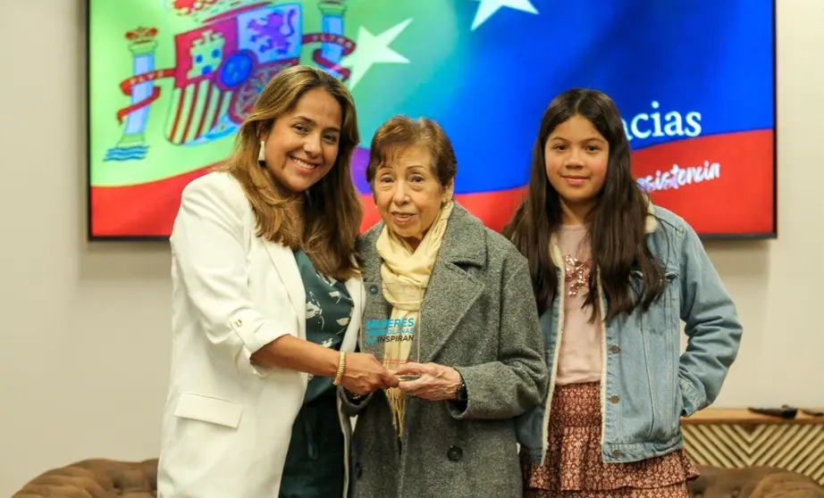 Laura Díaz y su familia